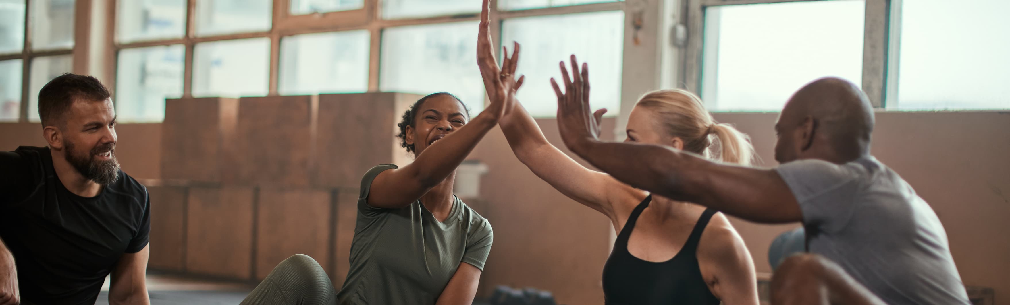 Group exercise banner